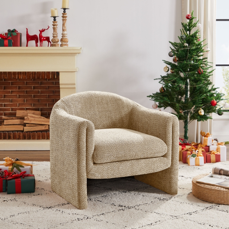 Sephine 31.2" Upholstered Nordic-style Accent Chair
