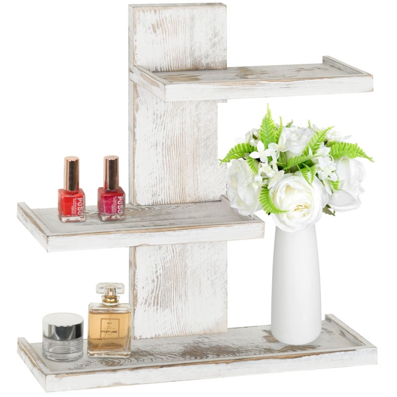 Seray 3 Solid Wood Tiered Shelf Rack