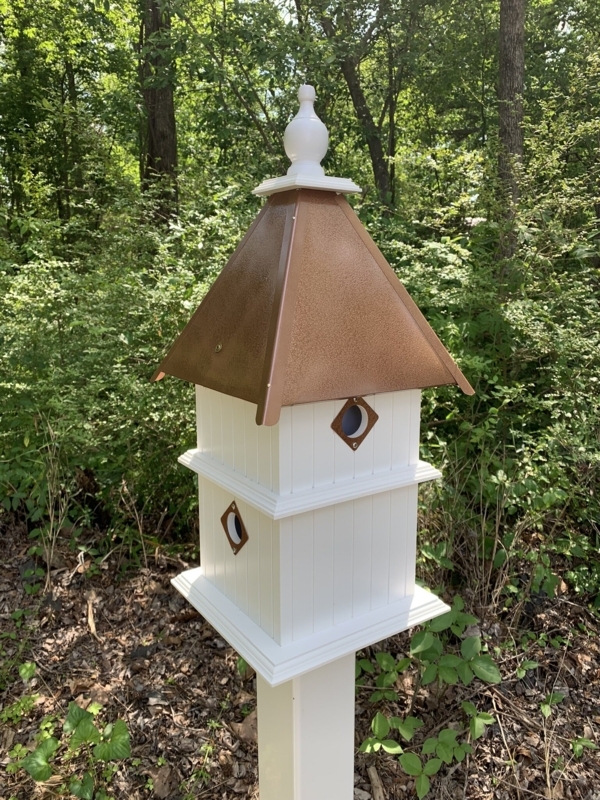Shannen 27'' H x 11'' W x 11'' D Post Weather Resistant Birdhouse