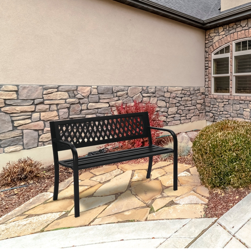 Shunk Metal Outdoor Bench