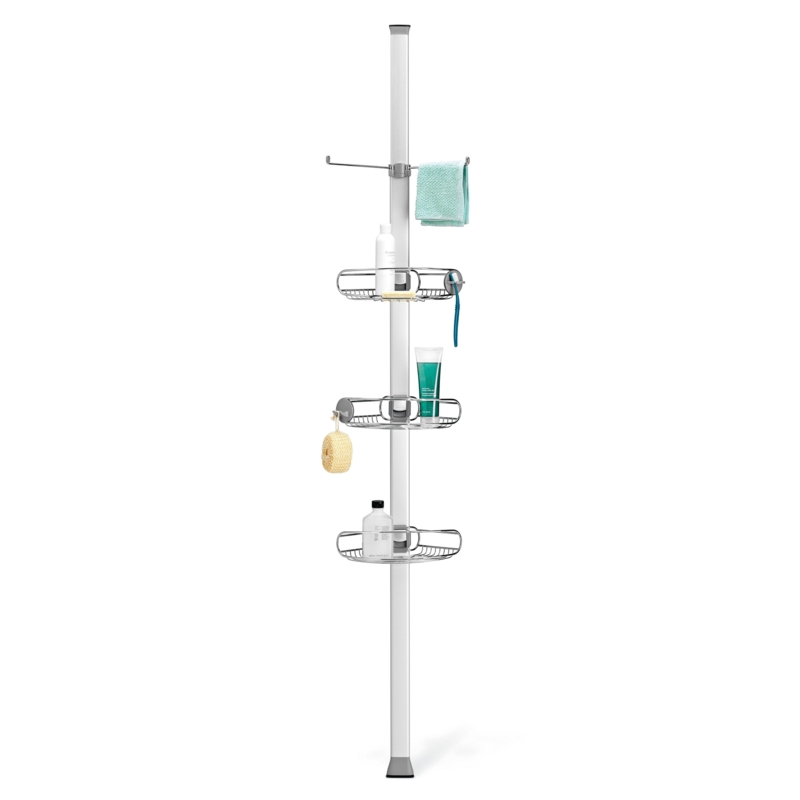 Simplehuman Tension Pole Stainless Steel and Anodized Aluminum Shower Caddy