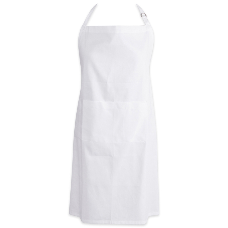 Solid Color Cotton Bib Apron