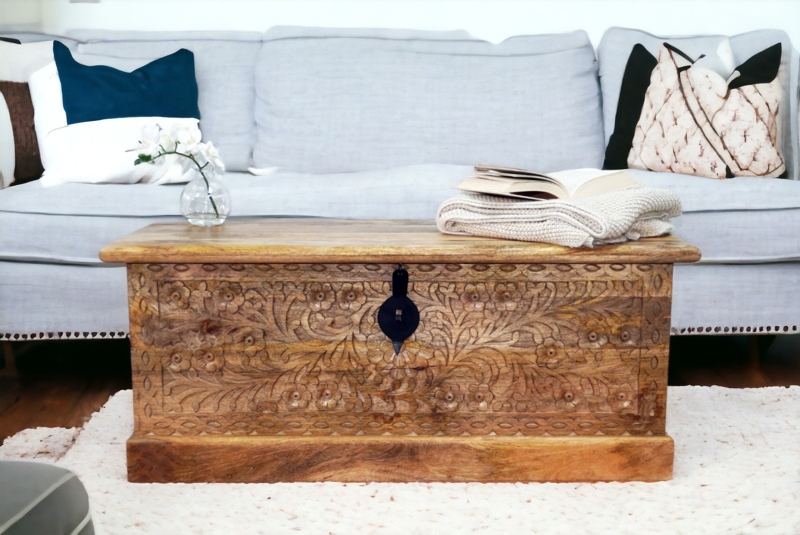 Solid Wood Blanket Chest