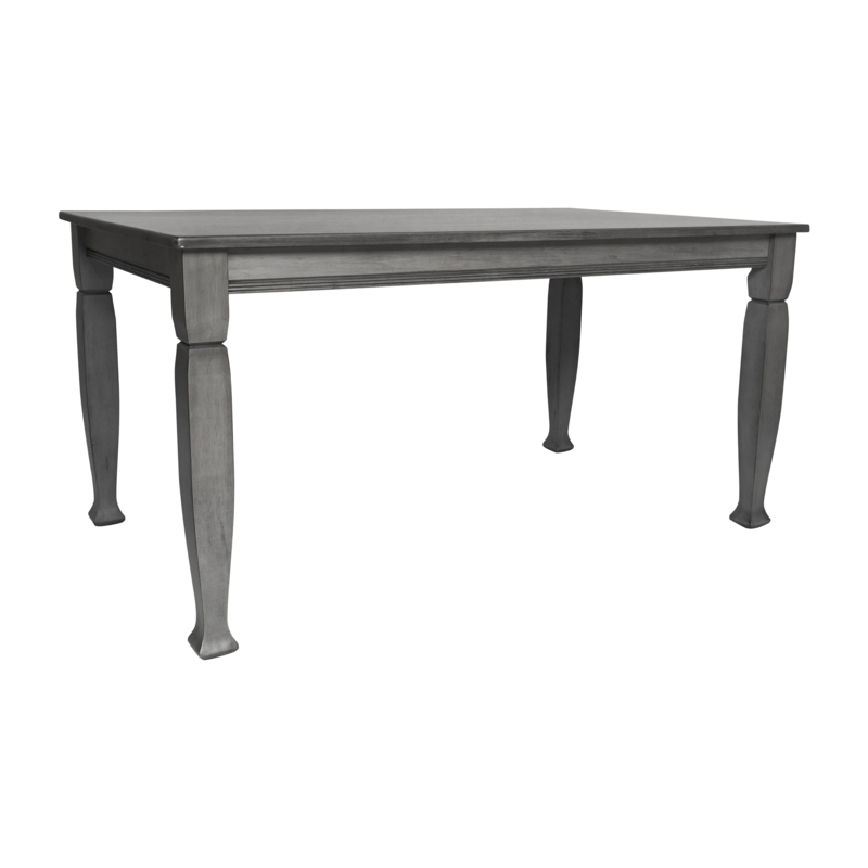 Solid Wood Commercial Grade Dining Table with Turned Legs