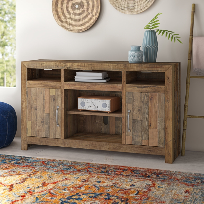 Sommerford Solid Wood TV Stand for TVs up to 75"