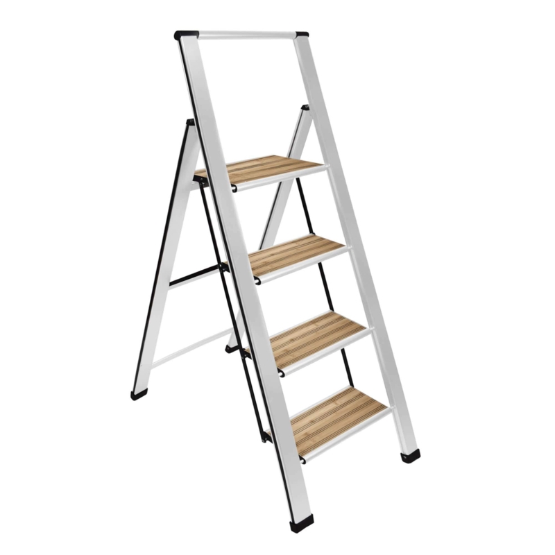Sorfey Step Ladders 4 - Step Steel Lightweight Folding Step Stool