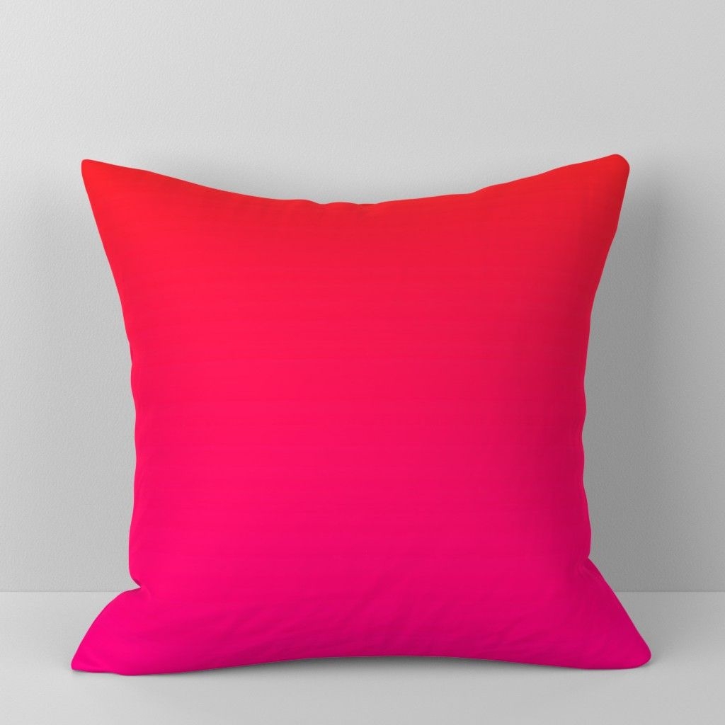 Spoonflower Throw Pillows - Sunset Gradient Ombre
