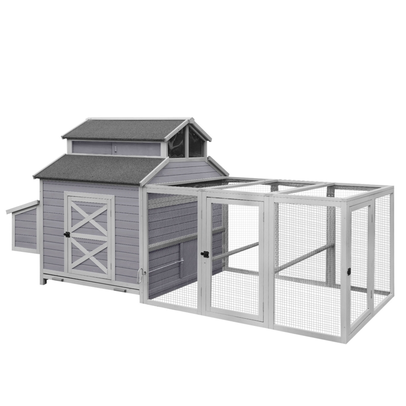 Stockwell 44.8 Square Feet Chicken Coop with Chicken Run For Up To 11 Chickens
