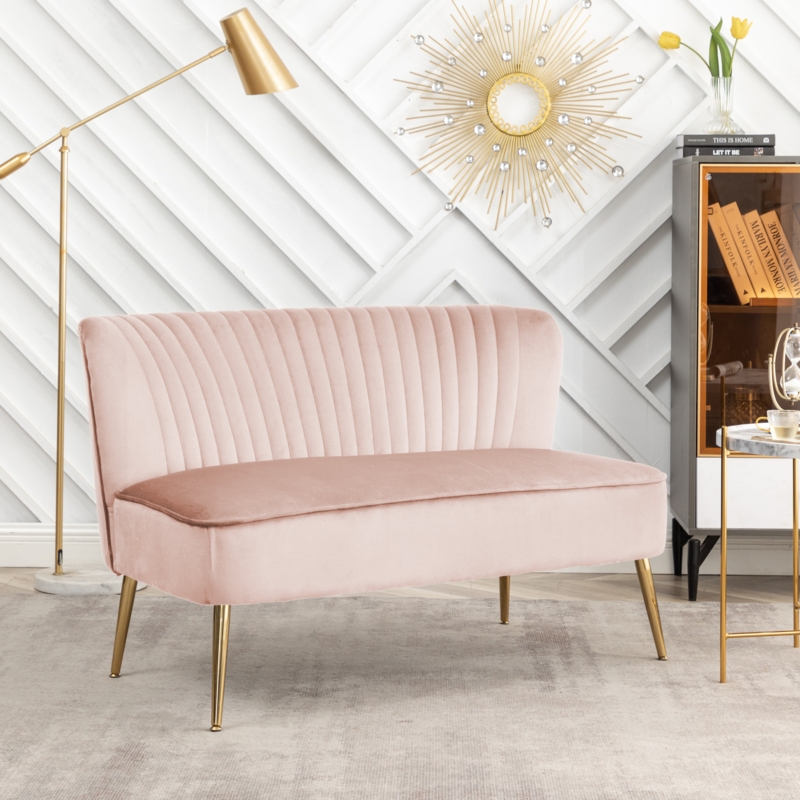 Stonecrest 46.46'' Velvet Loveseat