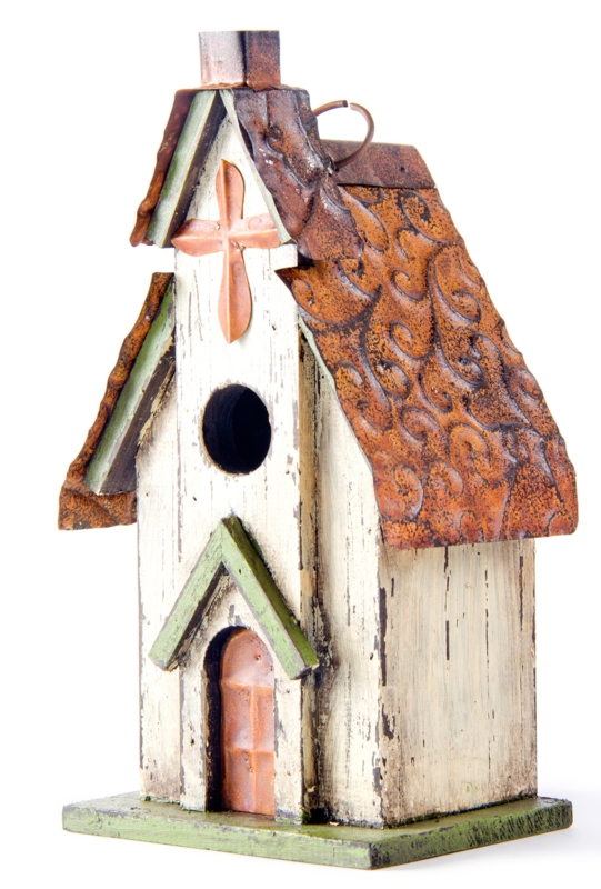 Strader 11.81'' H x 6.69'' W x 4.84'' D Hanging Weather Resistant Birdhouse