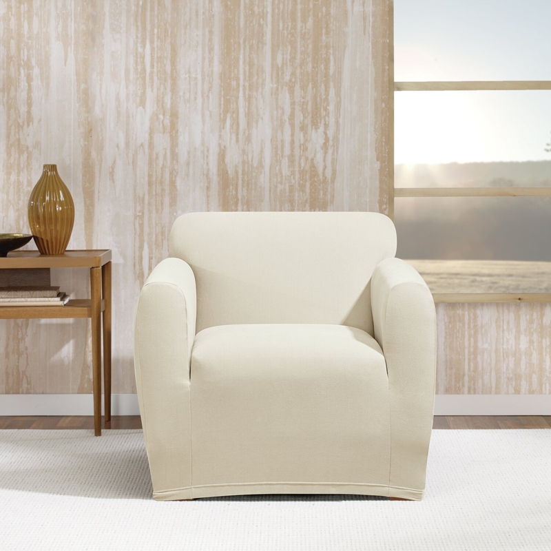 Stretch Morgan Box Cushion Armchair Slipcover