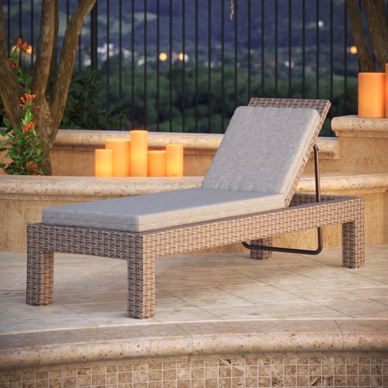 Sunbrella Outdoor 3'' Chaise Lounge Cushion