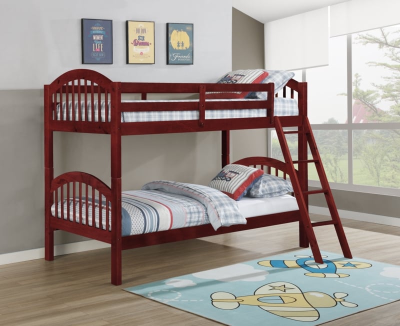 Swen Kids Twin Over Twin Bunk Bed