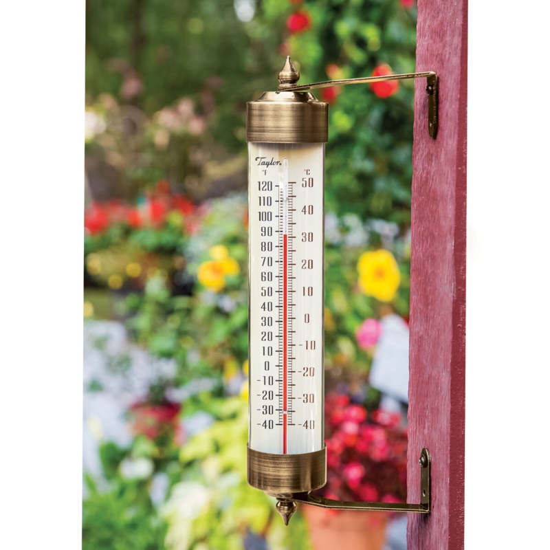 Taylor Heritage Spirit-Filled Metal Thermometer, 12.25-inch