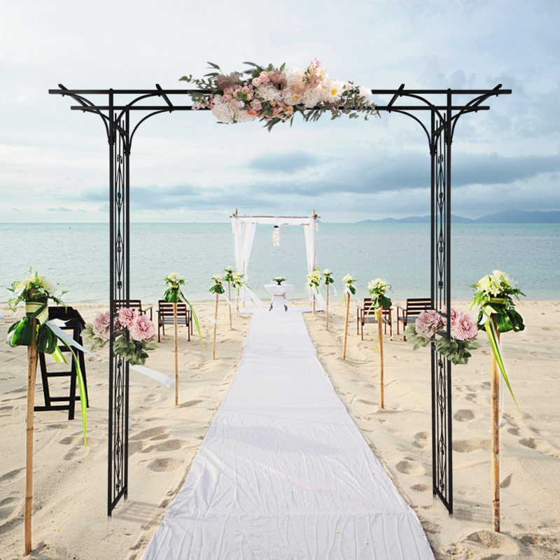 Thorold 81.1" W x 16.1" D x 85" H D Iron Arbor