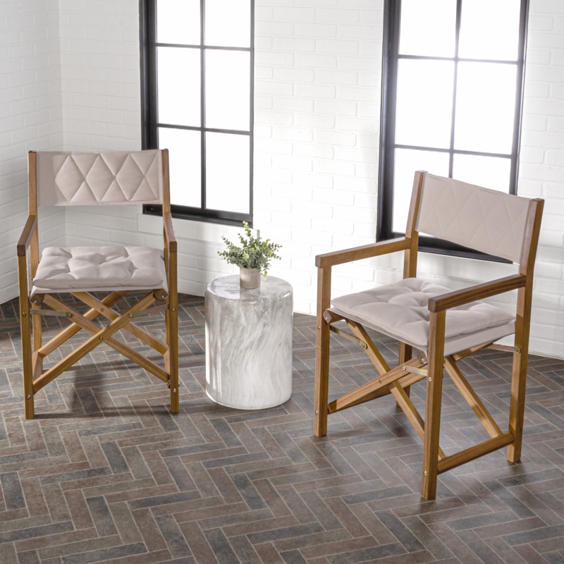 Tonora Folding Director Chair with Cushions