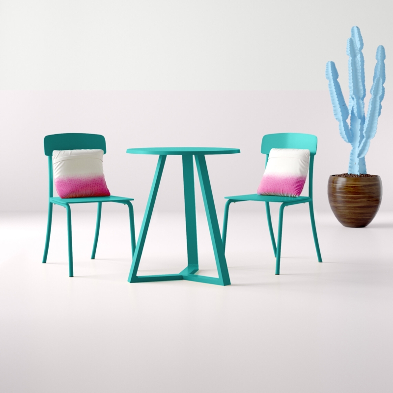 Turrella 2 - Person Round Outdoor Dining Set
