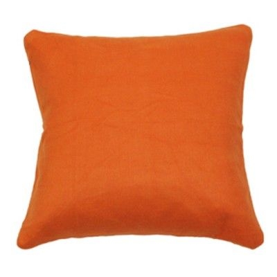 Unique Bargains Viscose Velvet Comfortable and Soft Decorative Throw Pillow Cover Tangerine