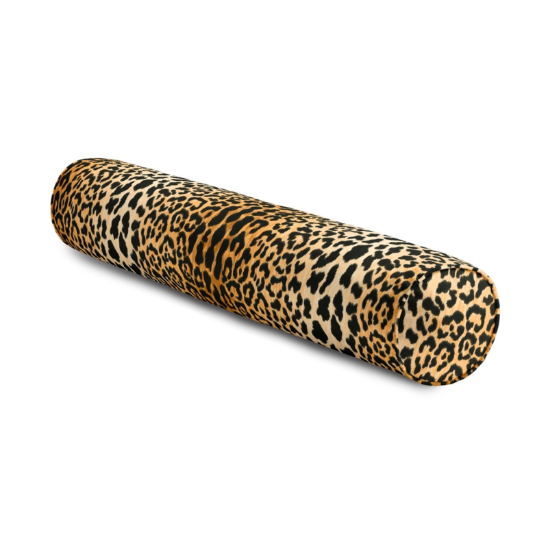 Untamed Animal Print Feather Linen Reversible Throw Pillow