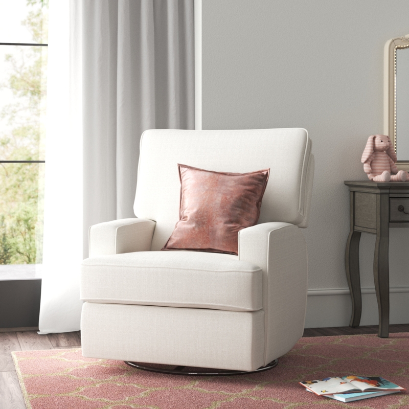 Upholstered Swivel Reclining Glider