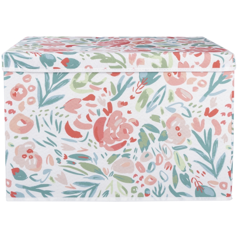 Valen Painterly Floral Felt Toy Box By Isabelle u0026 Max