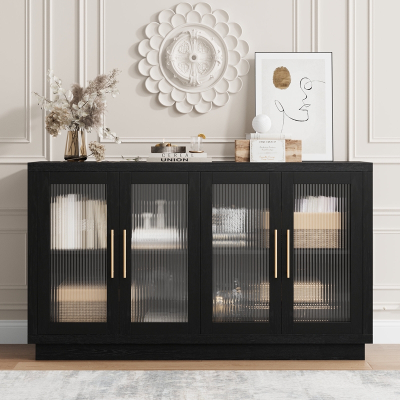 Veltri 55.1" Sideboard with 4-Door