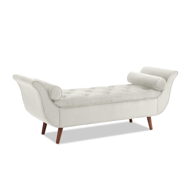 Velvet Upholstered Storage Bench