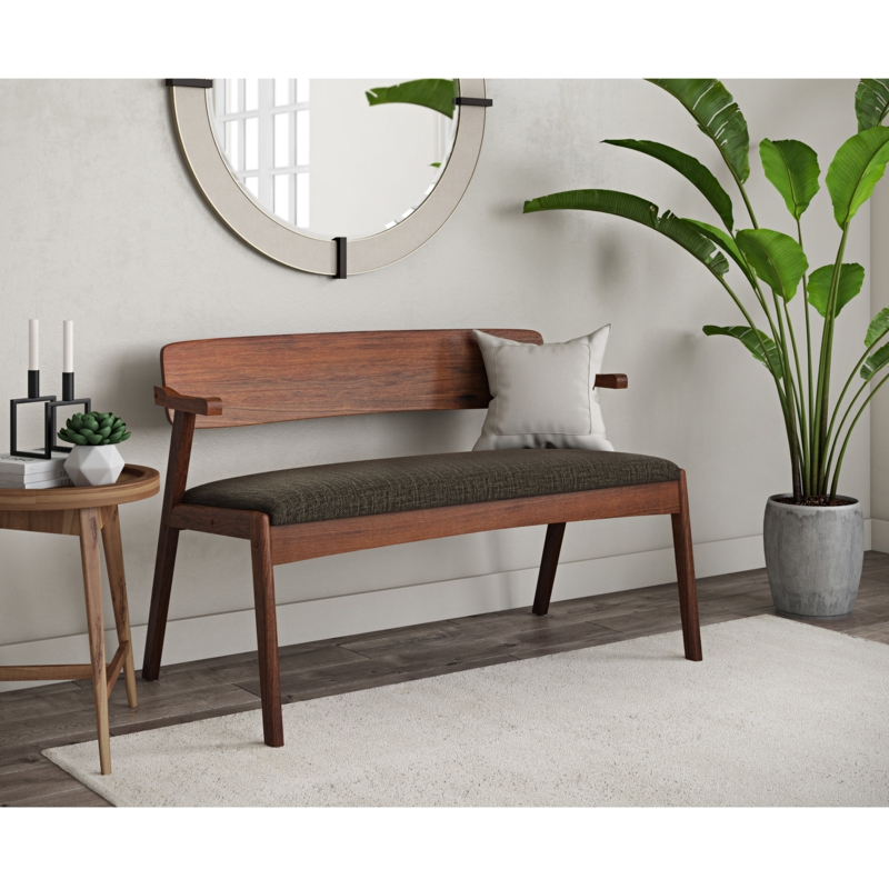 Veronica Polyester Upholstered Bench