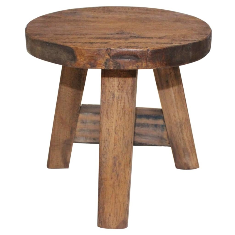 VidaXL Stool Solid Reclaimed Wood