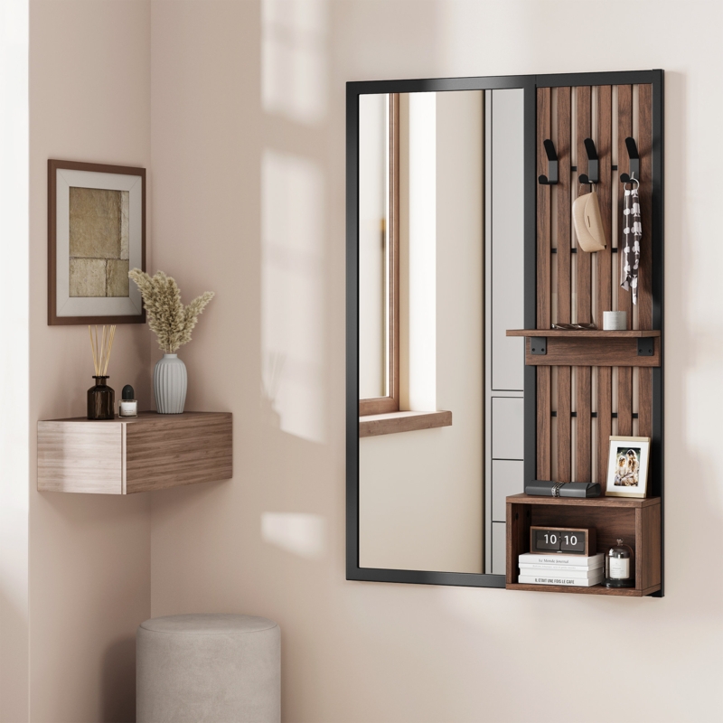 Wall u0026 Accent Mirrors with Storage