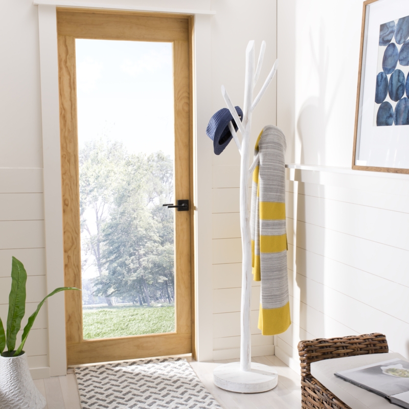 Walter Solid Wood Freestanding 5 - Hook Coat Rack