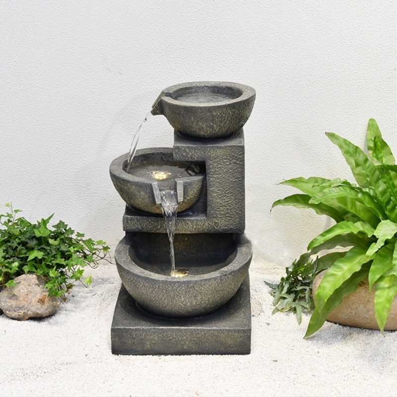 Weather Resistant Fountain with Light