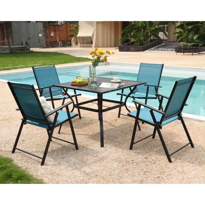 Weatherington Outdoor Folding Dining Armchair