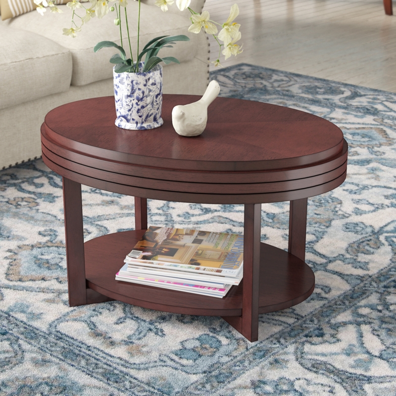 Wilfredo Favorite Finds Solid Wood Oval Apartment Coffee Table