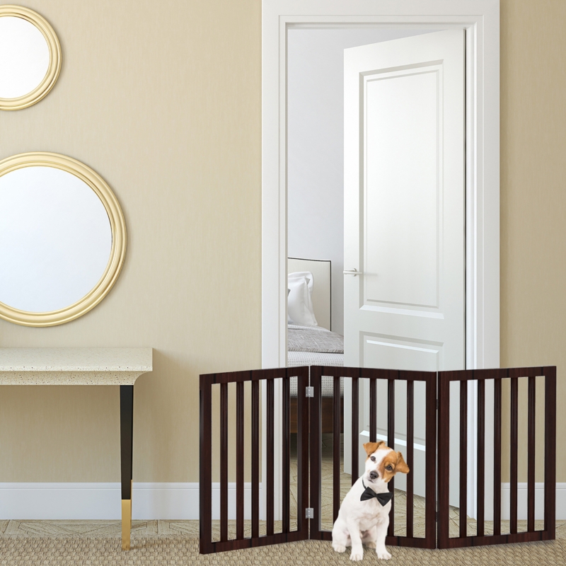 Wood Free Standing Pet Gate
