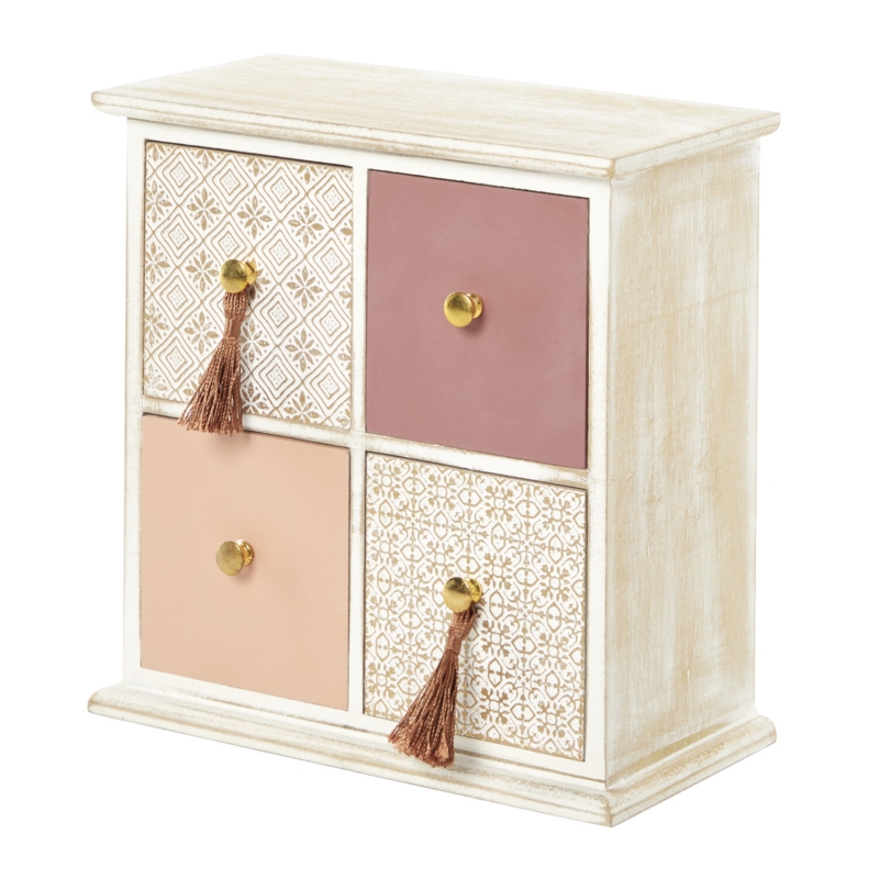 Wood Jewelry Box + Drawers