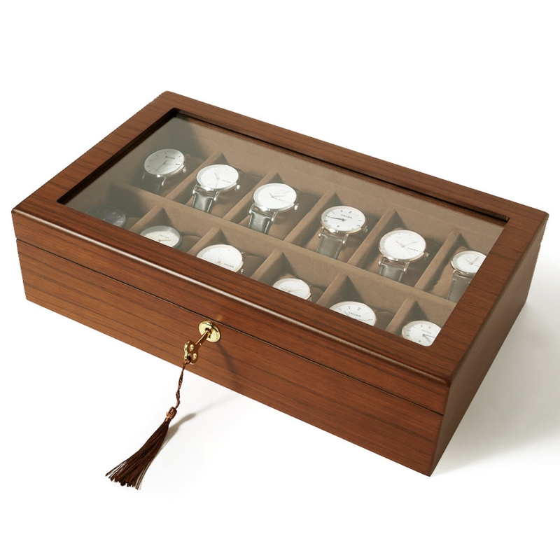 Wood Watch Box + Locking
