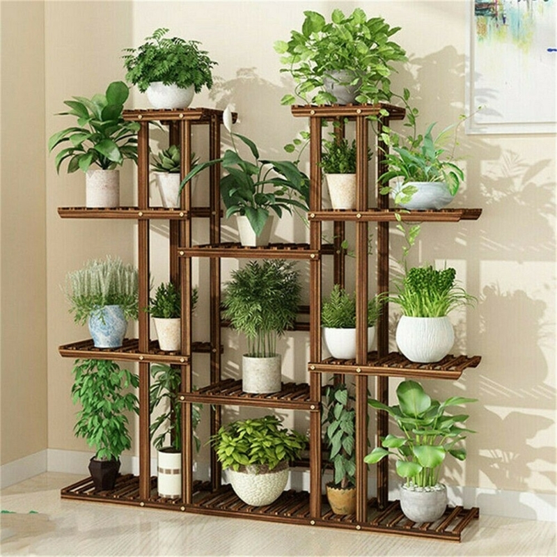 Wood Weather Resistant Plant Stand