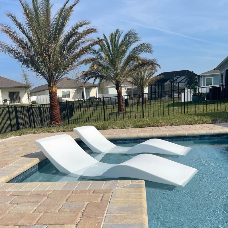 Wrought Studio In-pool Chaise Lounger for 0-9 In. of Water (Set of 2)