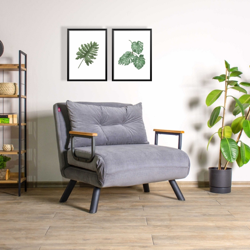 23.6'' Upholstered Tufted Futon Chair