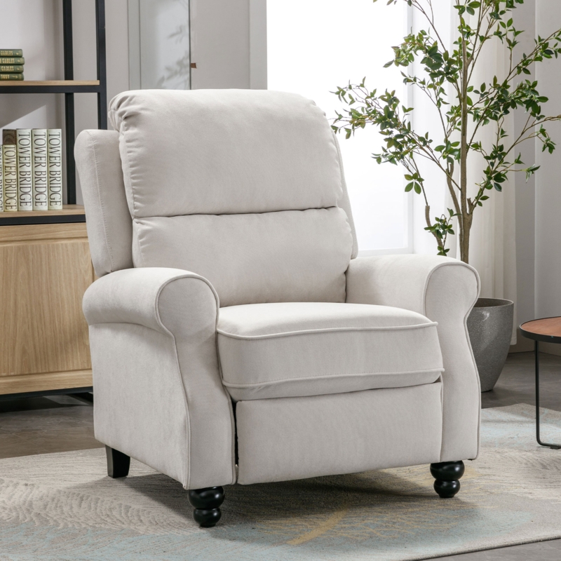 35'' Wide Classic and Soft Push Back Recliner with Wide Backrest