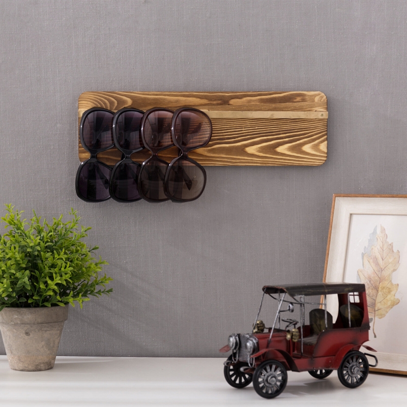 Alto Hanging Wood Sunglasses Wall Jewelry Holder