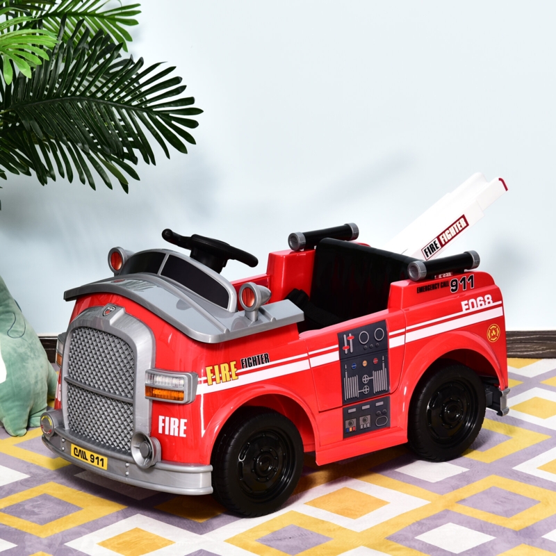 Aosom 6 Volt 1 Seater Car And Truck Battery Powered Ride On