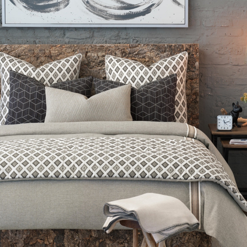 Bale Modern & Contemporary Cotton Blend Ikat Duvet Cover Set