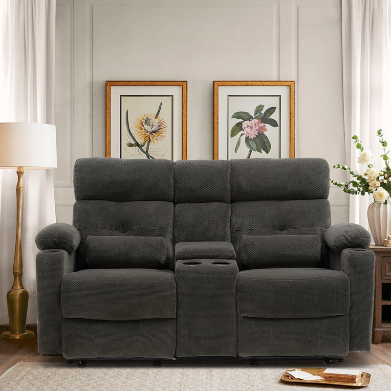 Boyana 68.9'' Corduroy Reclining Loveseat