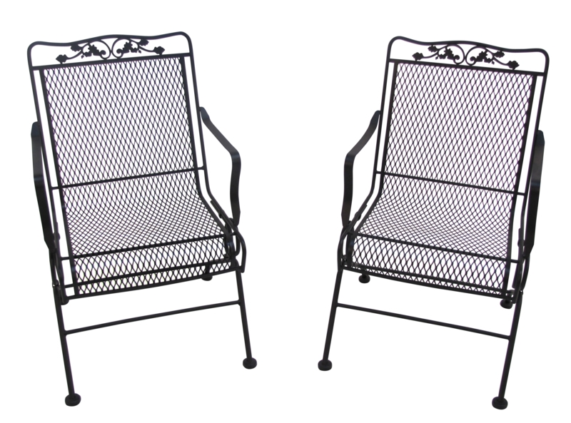 Camp Powder Coated Steel Outdoor Rocker Chair (Set of 2)