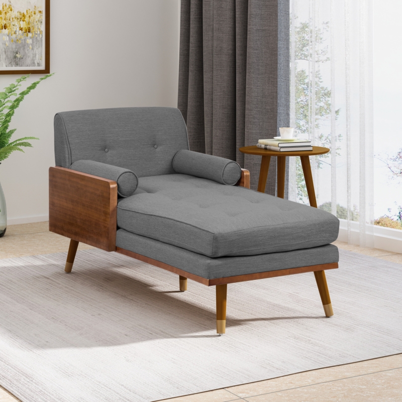 Cape Tufted 2 Round Arm Chaise Lounge