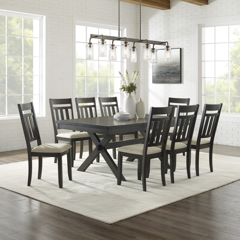 Dunblane 10 - Piece Extendable Trestle Dining Set