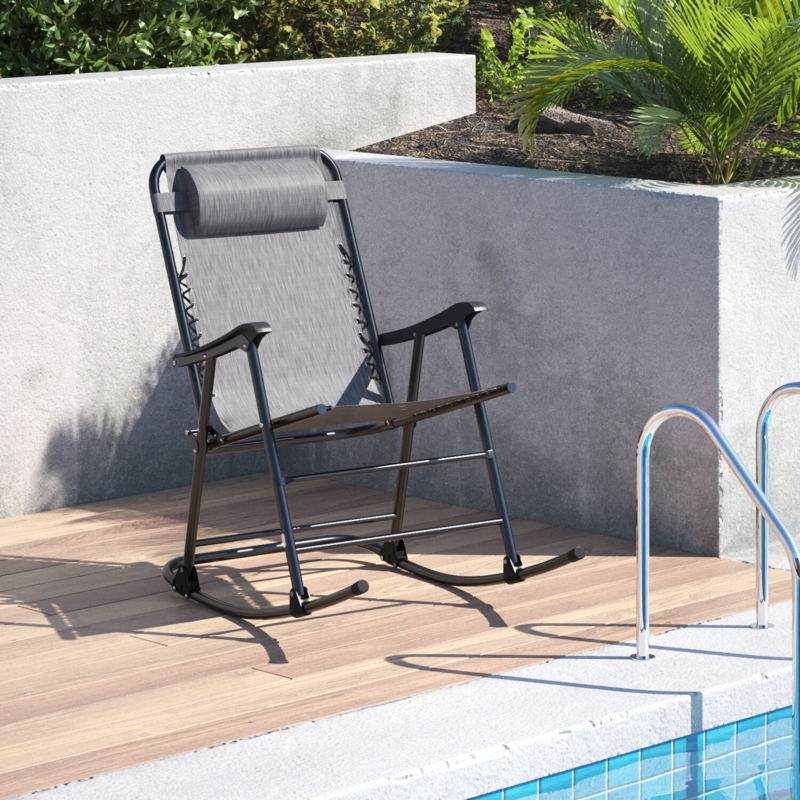 Kantzer Metal Outdoor Rocker Chair