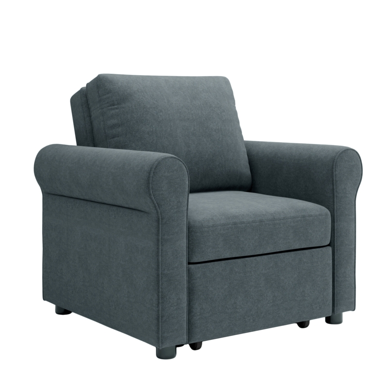 Keeshon Twin 34'' Upholstered Cushioned Futon Chair